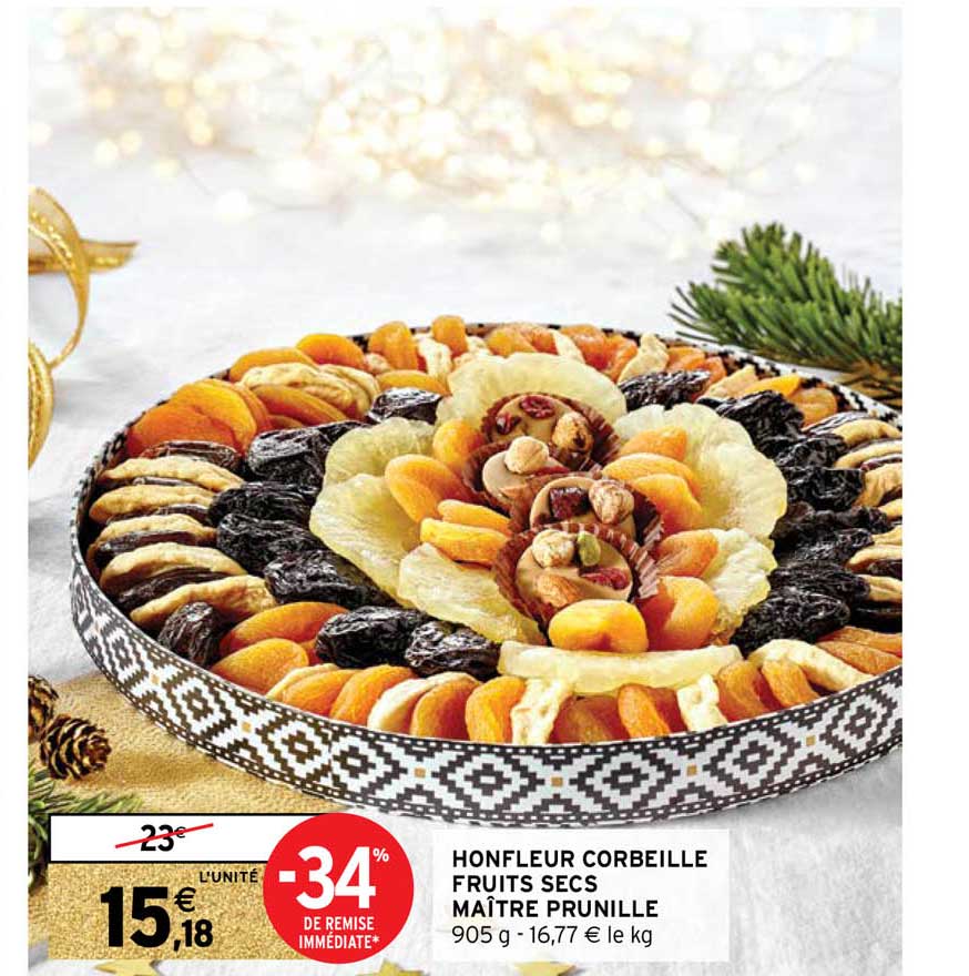 honfleur corbeille fruits secs maître prunille