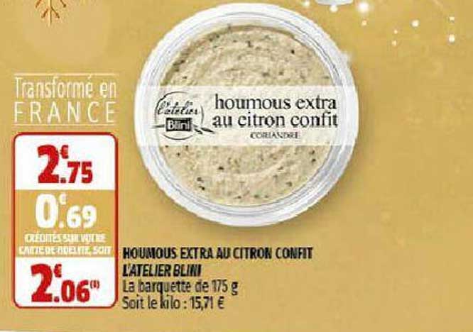 houmous extra au citron confit l'atelier blini