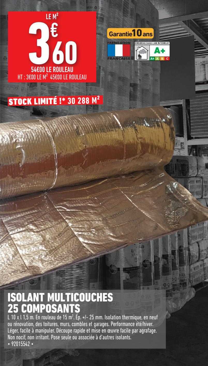 isolant multicouches 25 composants