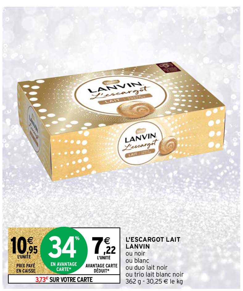 L'escargot Lait Lanvin