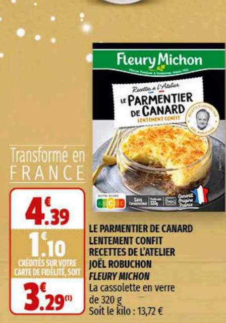 le parmentier de canard lentement confit recettes de l'atelier joël robuchon fleury michon