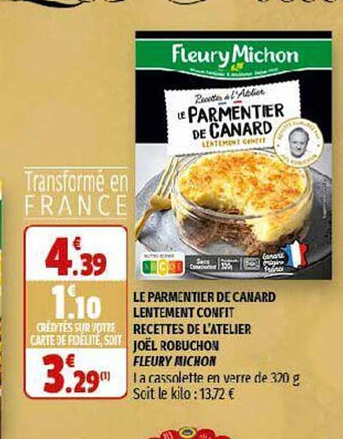 le parmentier de canard lentement confit recettes de l'atelier joël robuchon fleury michon
