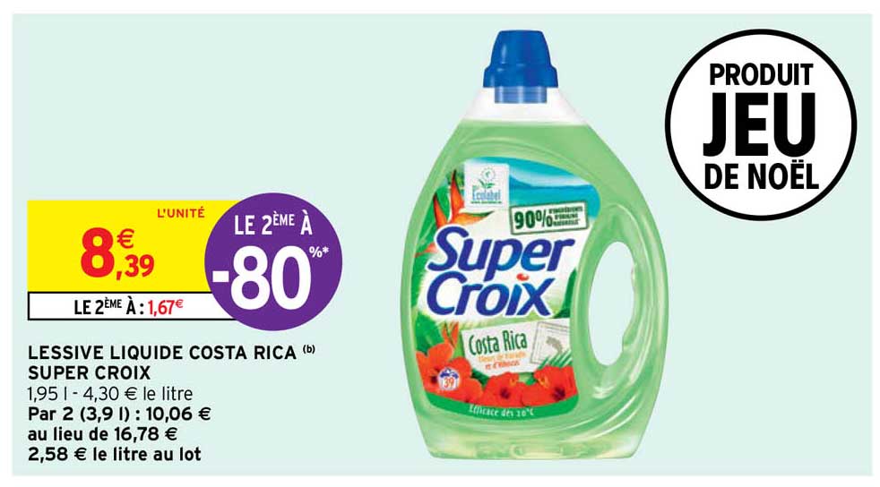 lessive liquide costa rica super croix