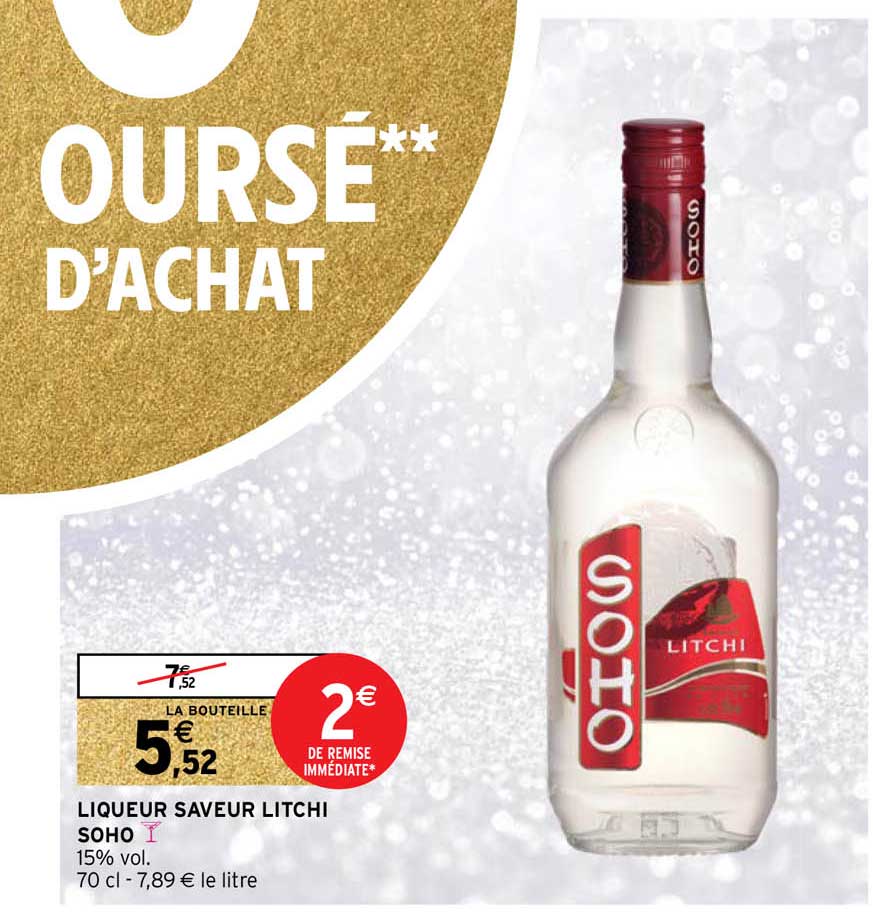 Liqueur Saveur Litchi Soho