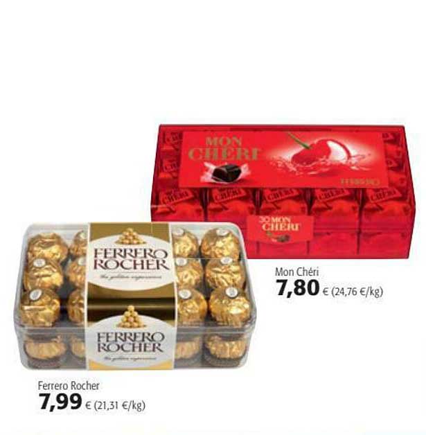 mon chéri, ferrero rocher