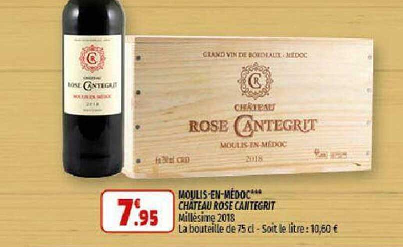 moulis-en-médoc château rose cantegrit millésime 2018