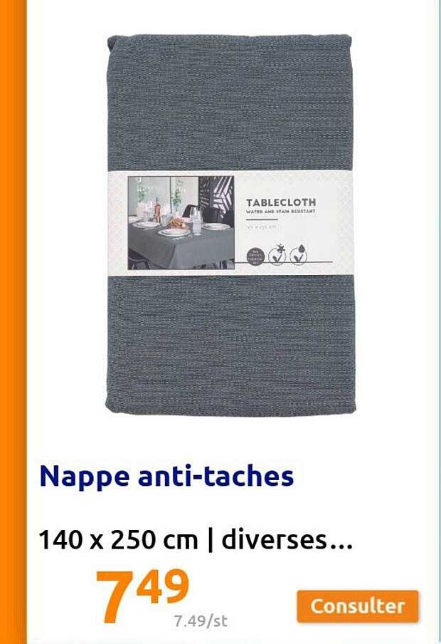 nappe anti-taches
