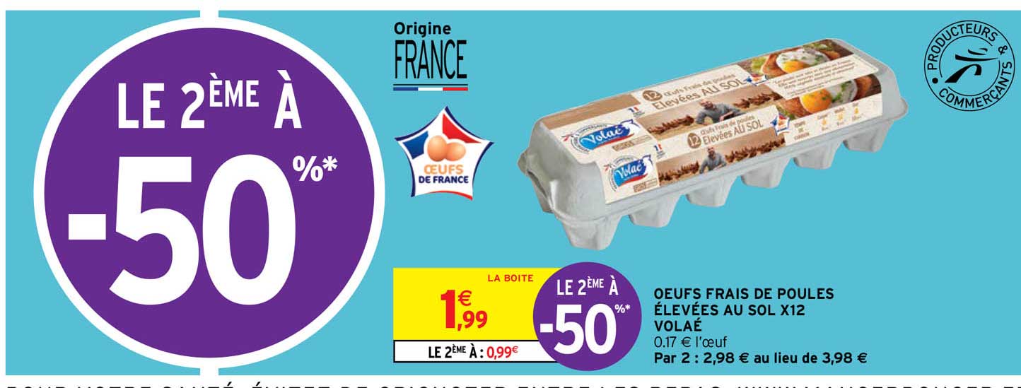 oeufs frais de poules élevées au sol x12 volaé