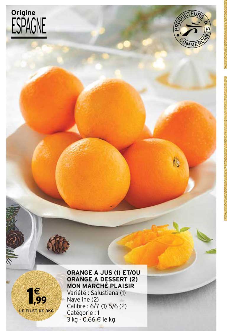 orange à jus et-ou orange à dessert mon marché plaisir