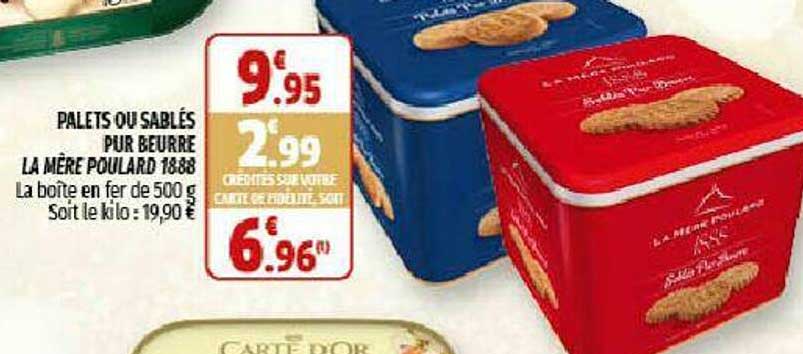 palets ou sablés pur beurre la mère poulard 1888