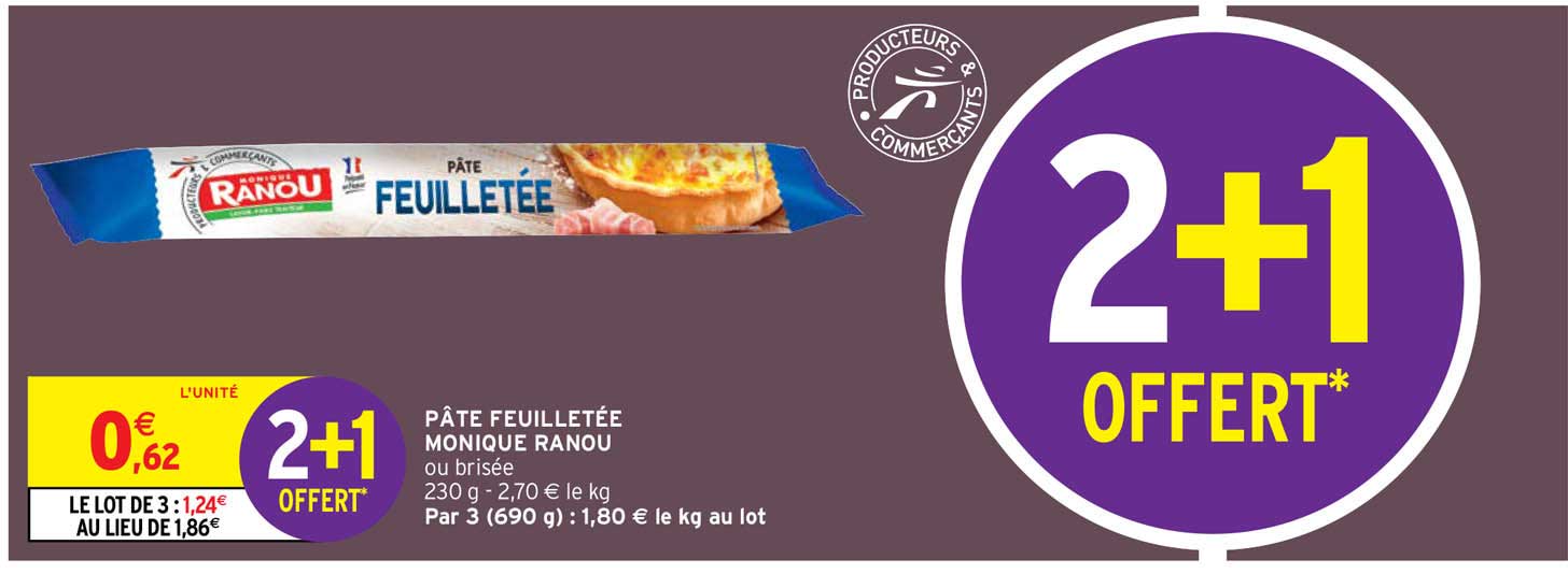 pâte feuilletée monique ranou