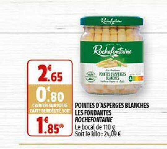pointes d'asperges blanches les fondantes rochefontaine