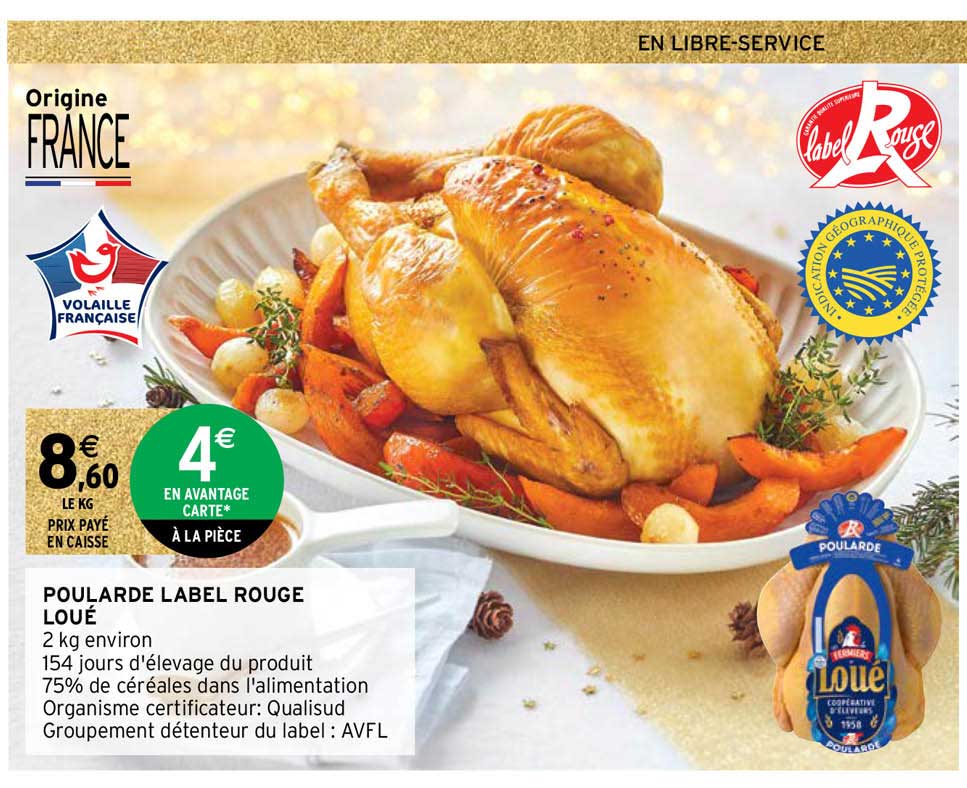 poularde label rouge loué