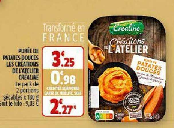 purée de patates douces les créations de l'atelier créaline