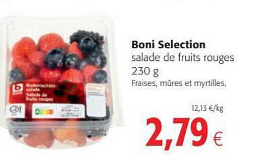 Salade De Fruits Rouges Boni Sélection