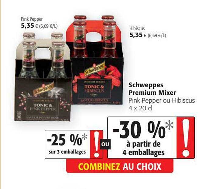 Schweppes Premium Mixer Pink Pepper Ou Hibiscus