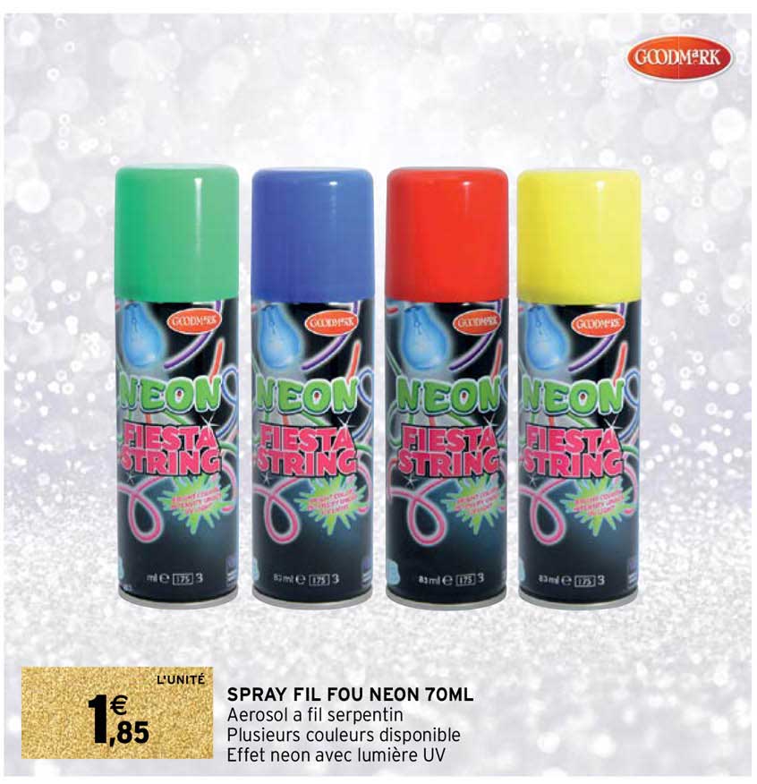 spray fil fou néon 70ml