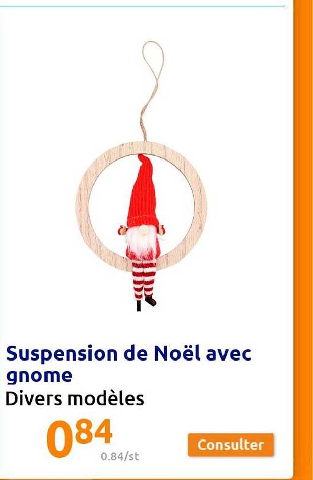 suspension de noël avec gnome