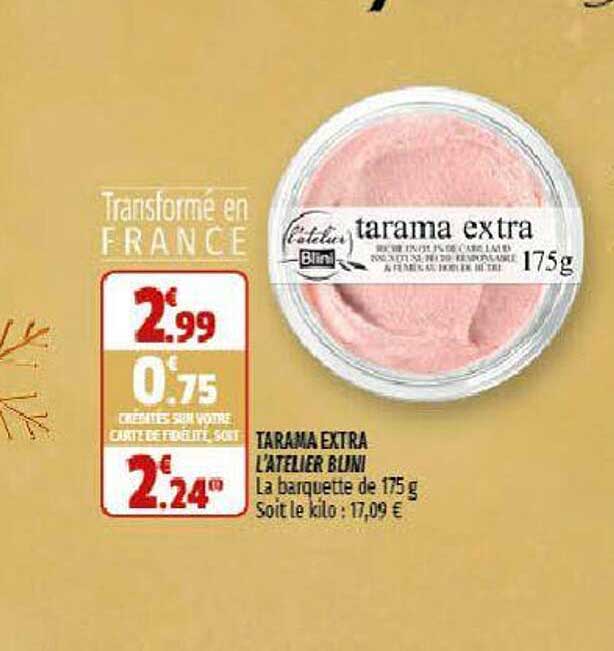 tarama extra l'atelier blini