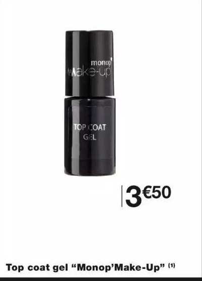 Top Coat Gel "monop'Make-Up"