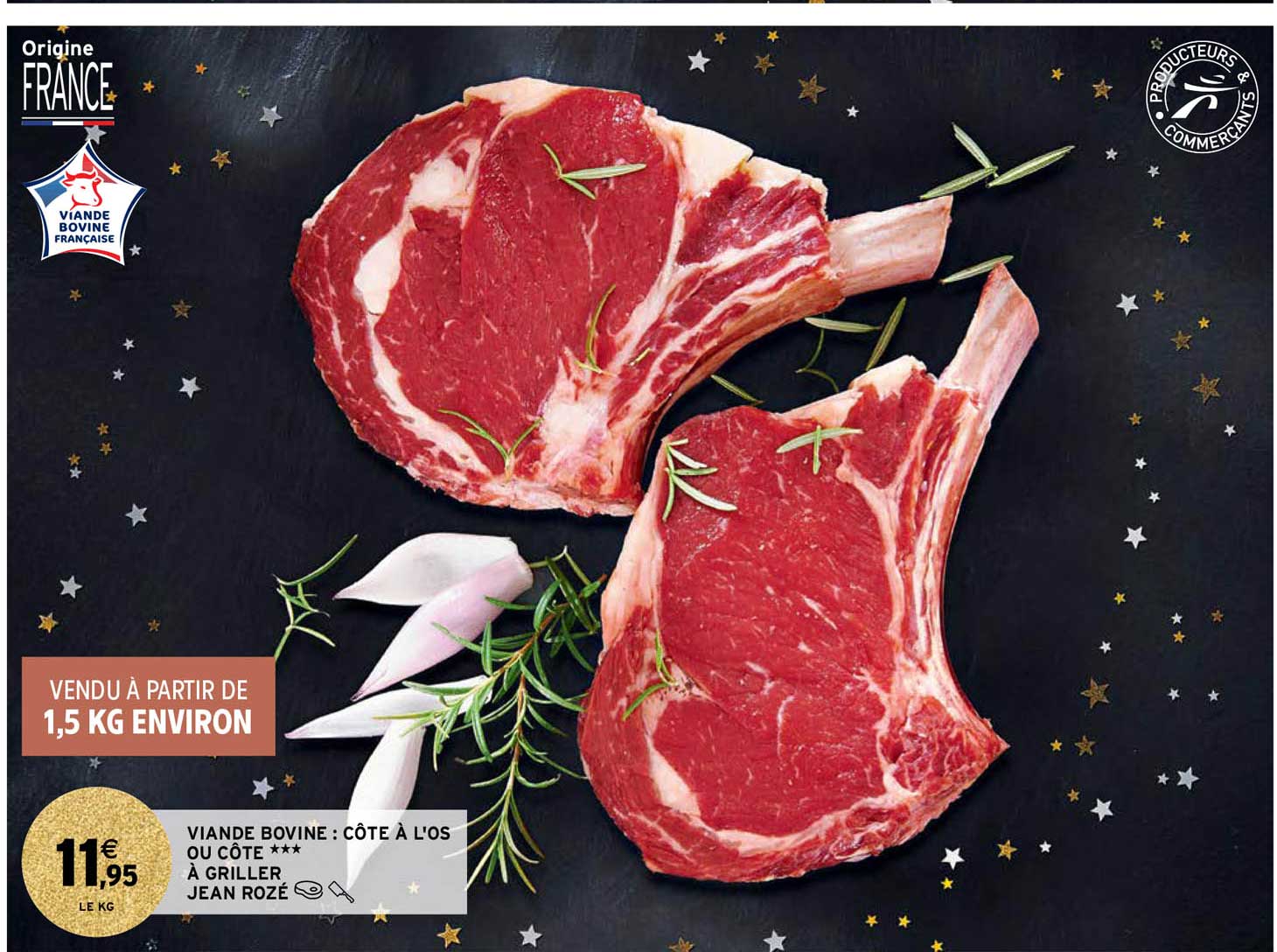 viande bovine : côte à l'os ou côte*** à griller jean rozé