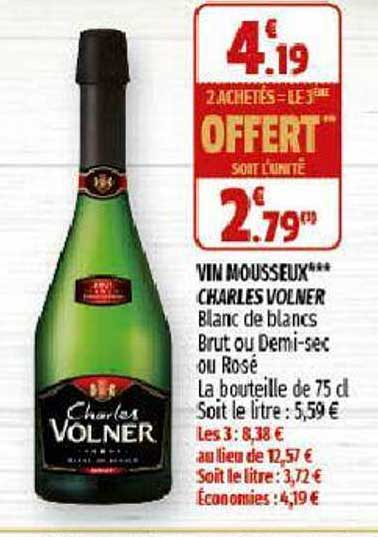 vin mousseux charles volner