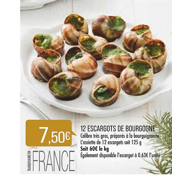 12 Escargots De Bourgogne