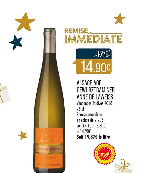 Alsace Aop Gewurztraminer Anne De Laweiss