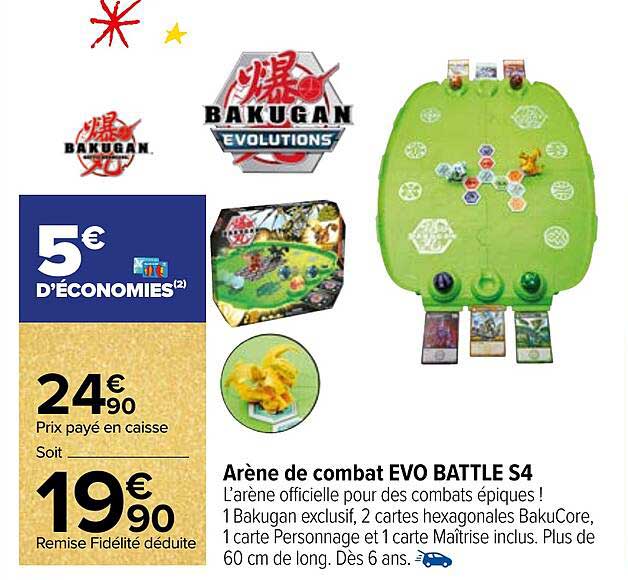 arène de combat evo battle s4 bakugan
