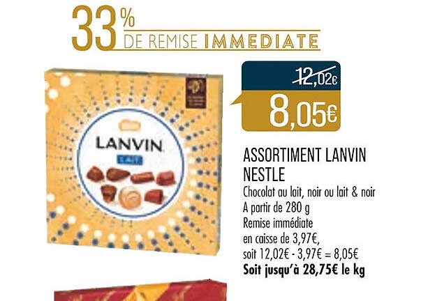 Assortiment Lanvin Nestlé