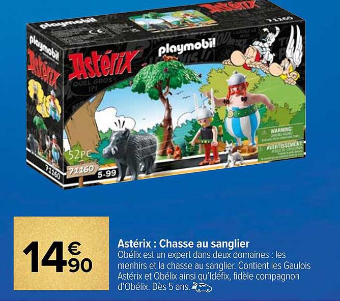 astérix : chasse au sanglier
