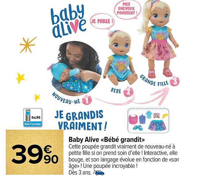 baby alive «bébé grandit»