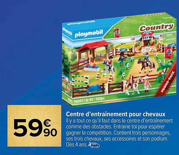 centre d'entraînement pour chevaux playmobil