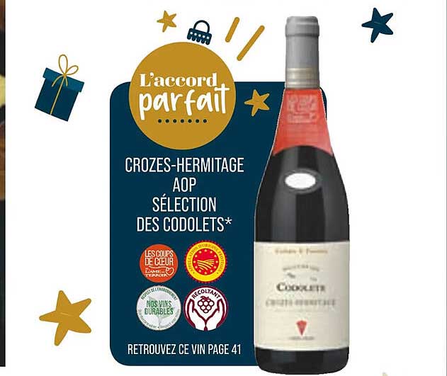 crozes-hermitage aop sélection des codolets