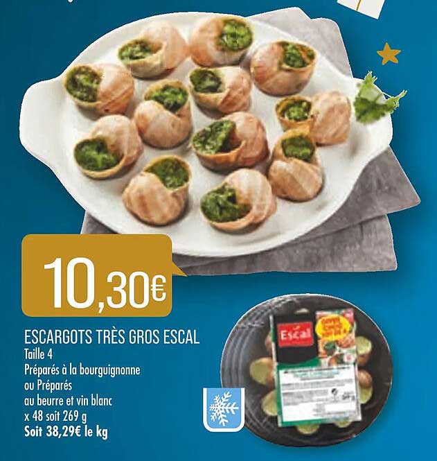 escargots très gros escal