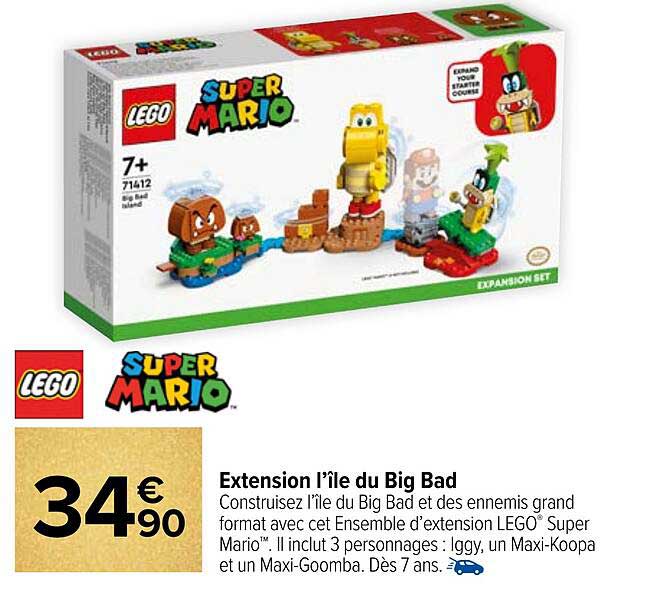 extension l'île du big bad lego super mario