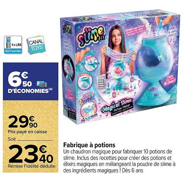 fabrique à potions so slime
