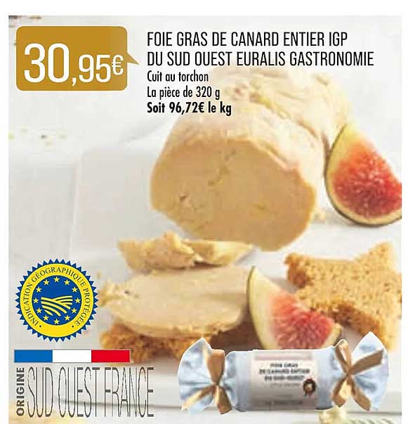 foie gras de canard entier igp du sud ouest euralis gastronomie