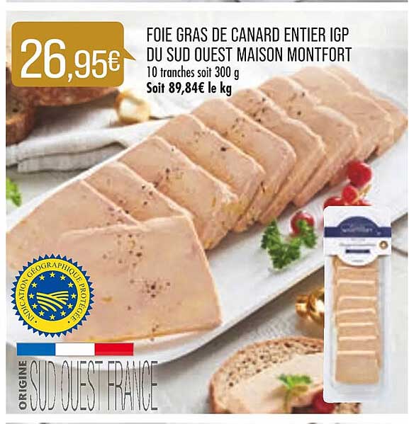 foie gras de canard entier igp du sud ouest maison montfort