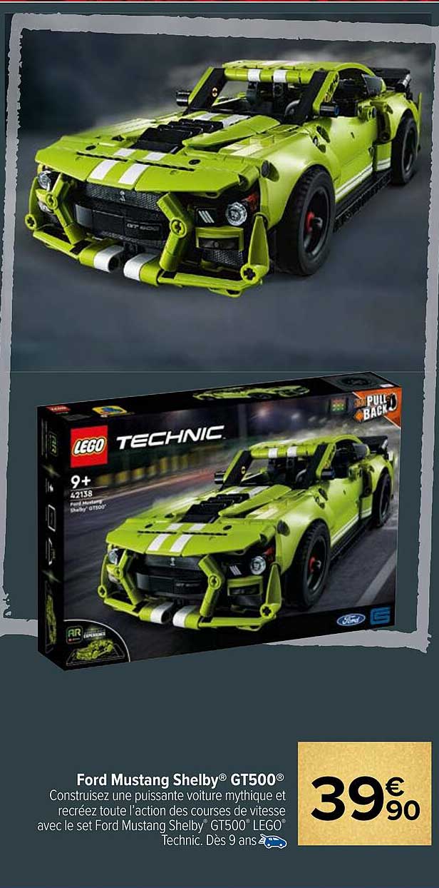 ford mustang shelby gt500 lego technic
