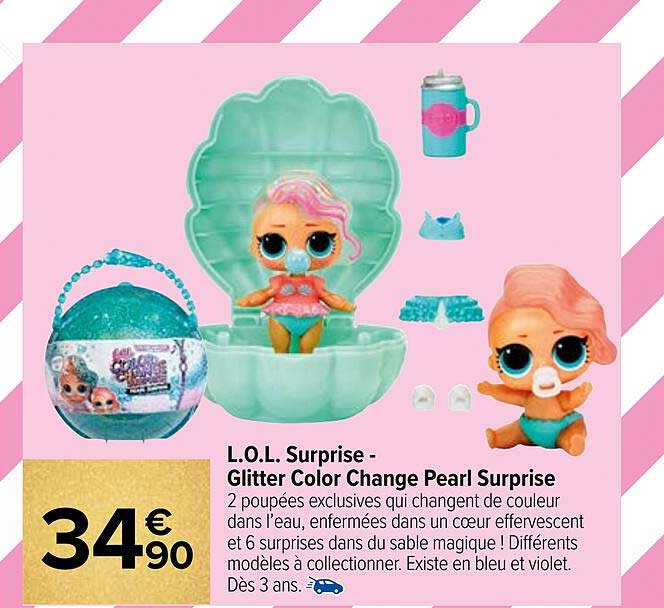l.o.l. surprise glitter color change pearl surprise