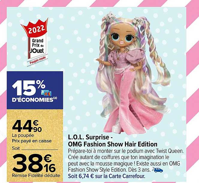 l.o.l. surprise omg fashion show hair edition