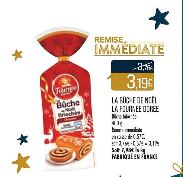 la bûche de noël la fournée dorée