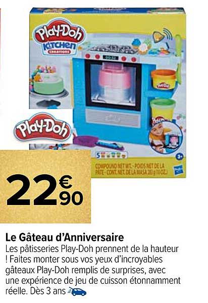 le gâteau d'anniversaire play-Doh