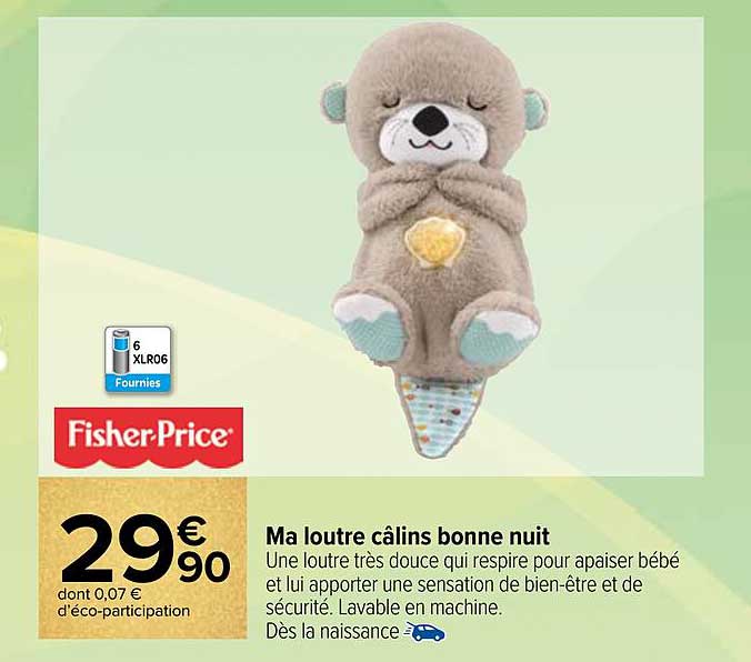 ma loutre câlins bonne nuit fisher-price