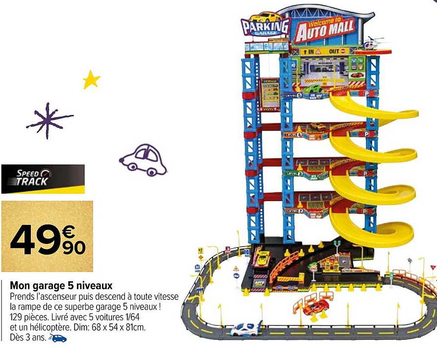 mon garage 5 niveaux speed track