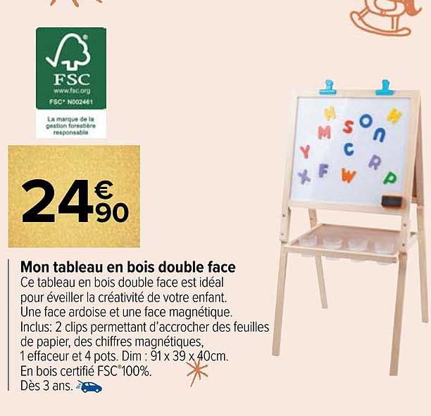 mon tableau en bois double face