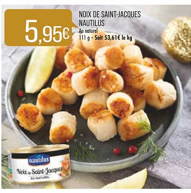 noix de saint-jacques nautilus
