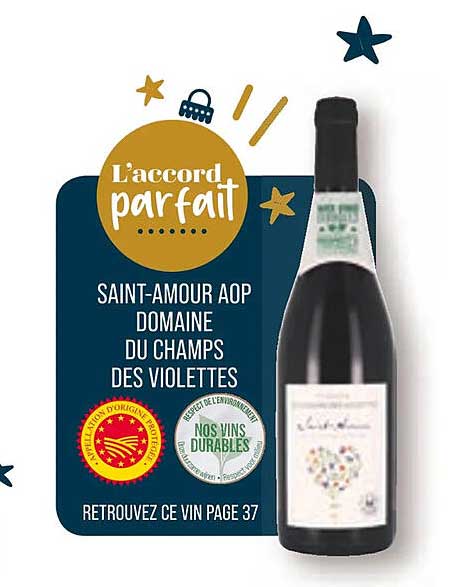 saint-amour aop domaine du champs des violettes