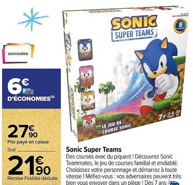 Sonic Super Teams Asmodee